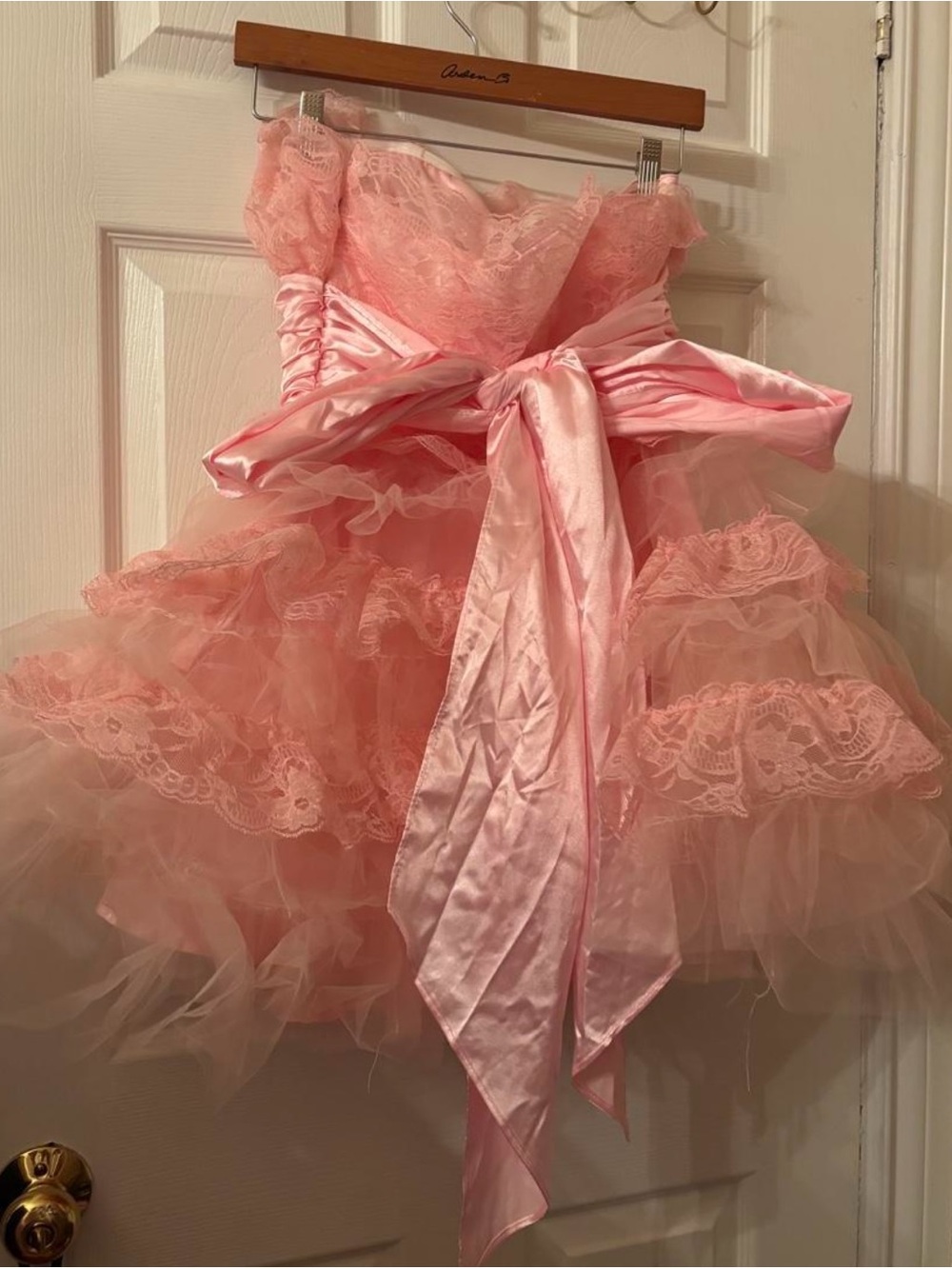 Dolls Kill Pink Strapless Ruffle Mini Dress - Picture 6 of 6